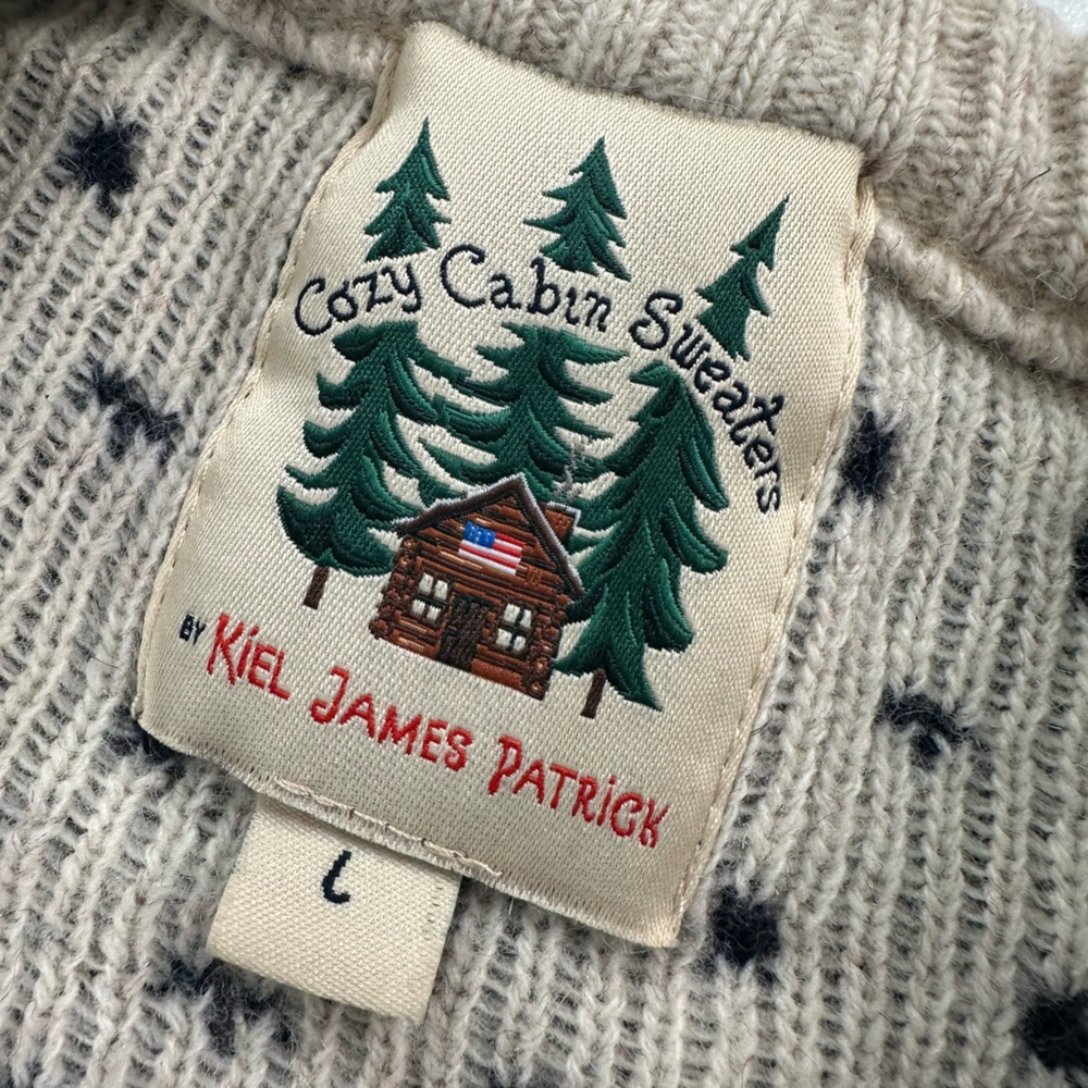 Kiel James Patrick Navy and Cream Sweater 2800 - Picture 5 of 16